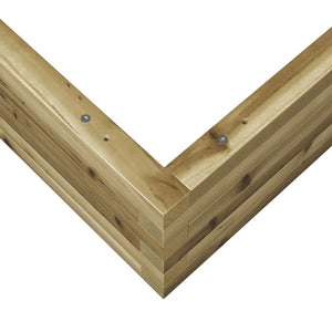 vidaXL Garden Planter 90x90x23 cm Impregnated Wood Pine