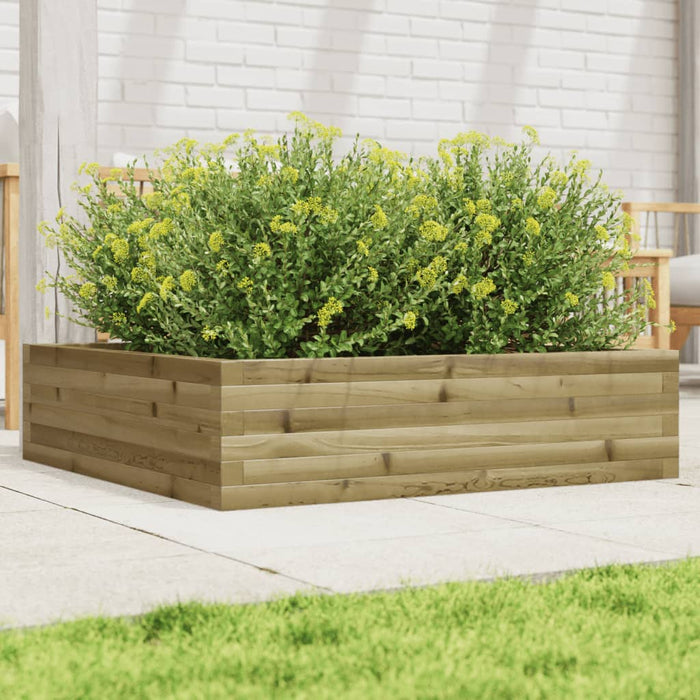 vidaXL Garden Planter 90x90x23 cm Impregnated Wood Pine