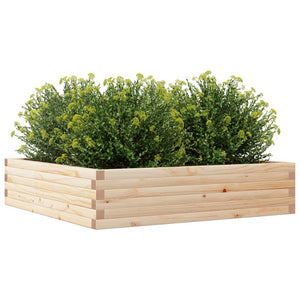 vidaXL Garden Planter 100x100x23 cm Solid Wood Pine