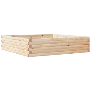 vidaXL Garden Planter 100x100x23 cm Solid Wood Pine