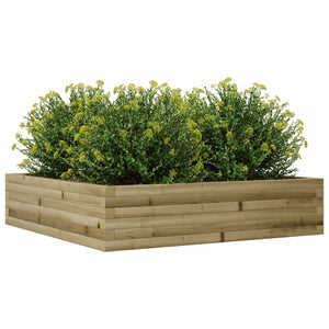 vidaXL Garden Planter 100x100x23 cm Impregnated Wood Pine