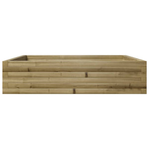 vidaXL Garden Planter 100x100x23 cm Impregnated Wood Pine