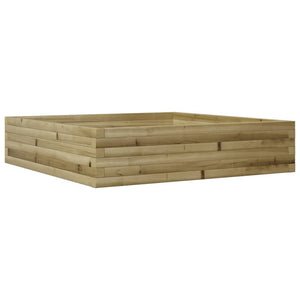 vidaXL Garden Planter 100x100x23 cm Impregnated Wood Pine