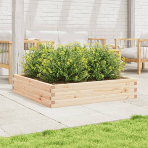 vidaXL Garden Planter 110x110x23 cm Solid Wood Pine