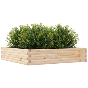 vidaXL Garden Planter 110x110x23 cm Solid Wood Pine