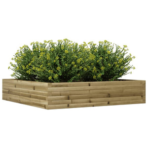 vidaXL Garden Planter 110x110x23 cm Impregnated Wood Pine