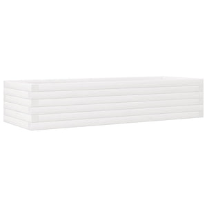 vidaXL Garden Planter White 110x40x23 cm Solid Wood Pine