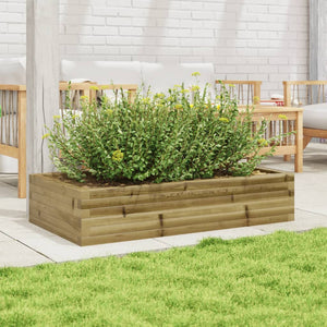 vidaXL Garden Planter 110x60x23 cm Impregnated Wood Pine