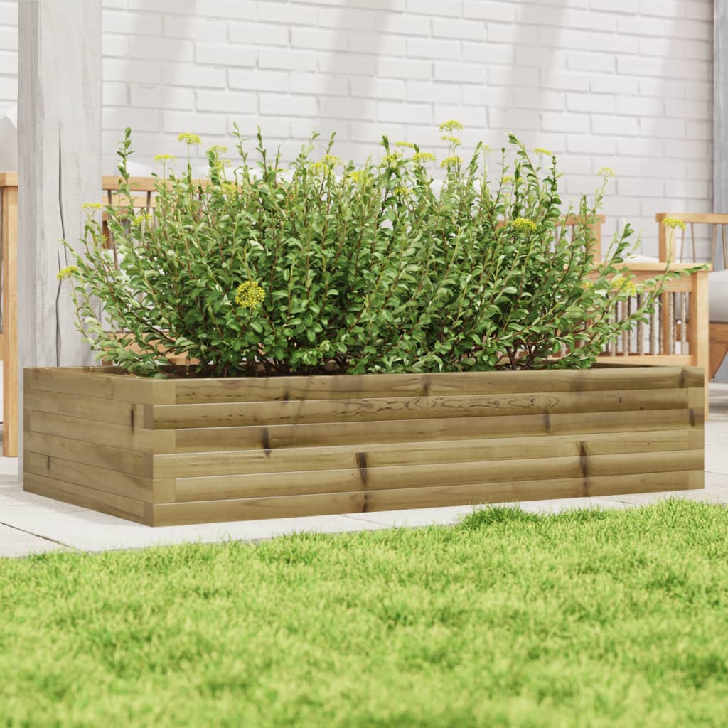 vidaXL Garden Planter 110x60x23 cm Impregnated Wood Pine