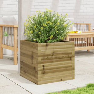 vidaXL Garden Planter 50x50x45.5 cm Impregnated Wood Pine