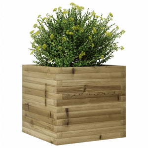 vidaXL Garden Planter 50x50x45.5 cm Impregnated Wood Pine