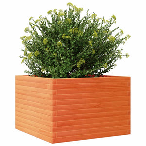 vidaXL Garden Planter Wax Brown 70x70x45.5 cm Solid Wood Pine