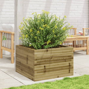 vidaXL Garden Planter 70x70x45.5 cm Impregnated Wood Pine