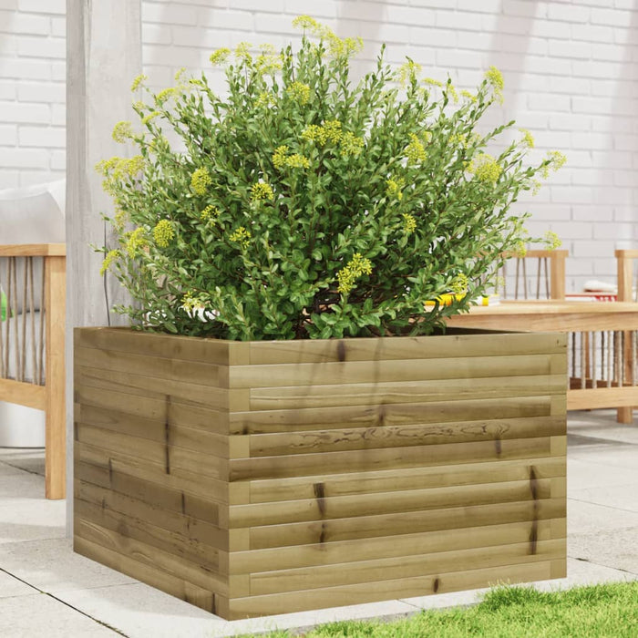 vidaXL Garden Planter 70x70x45.5 cm Impregnated Wood Pine