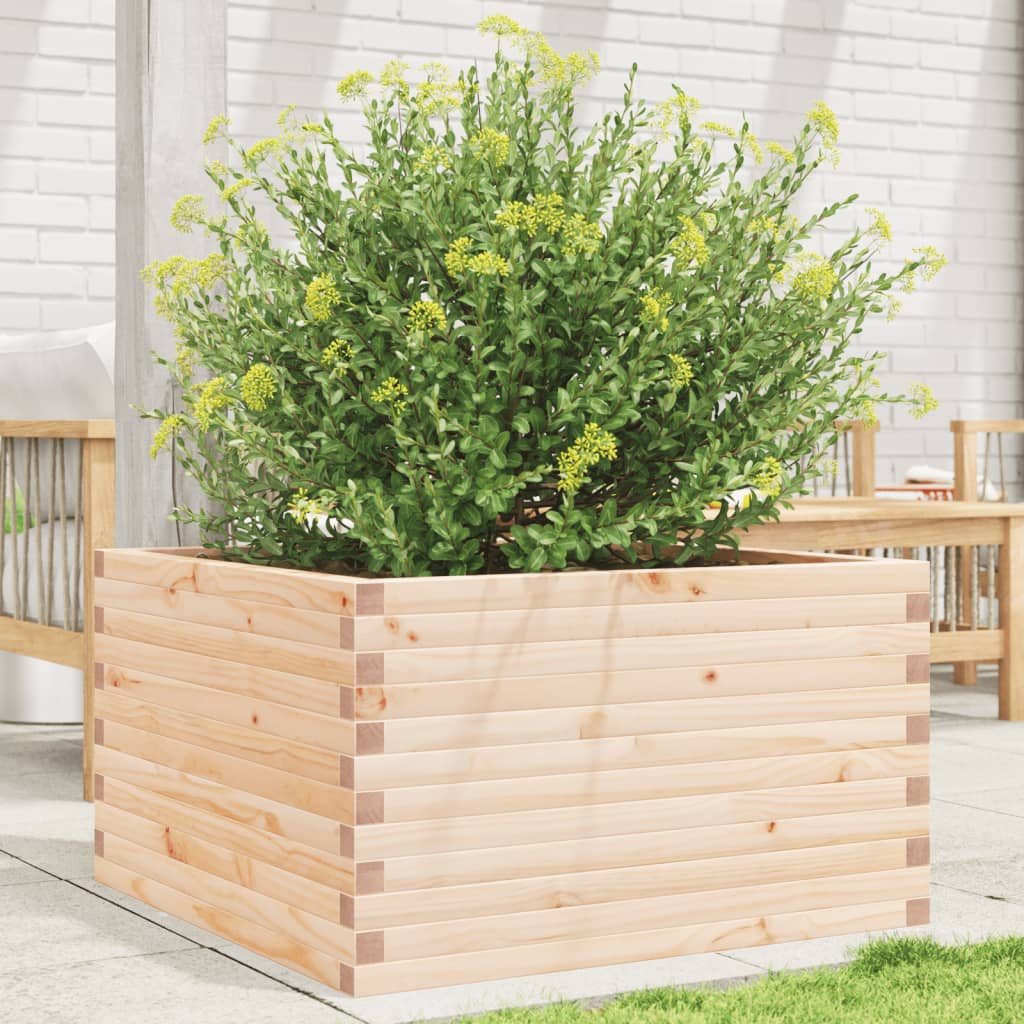 vidaXL Garden Planter 80x80x45.5 cm Solid Wood Pine