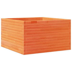 vidaXL Garden Planter Wax Brown 80x80x45.5 cm Solid Wood Pine