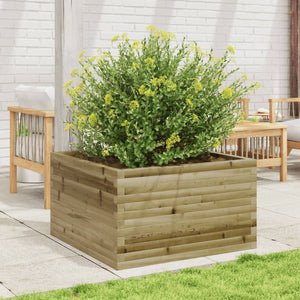 vidaXL Garden Planter 80x80x45.5 cm Impregnated Wood Pine