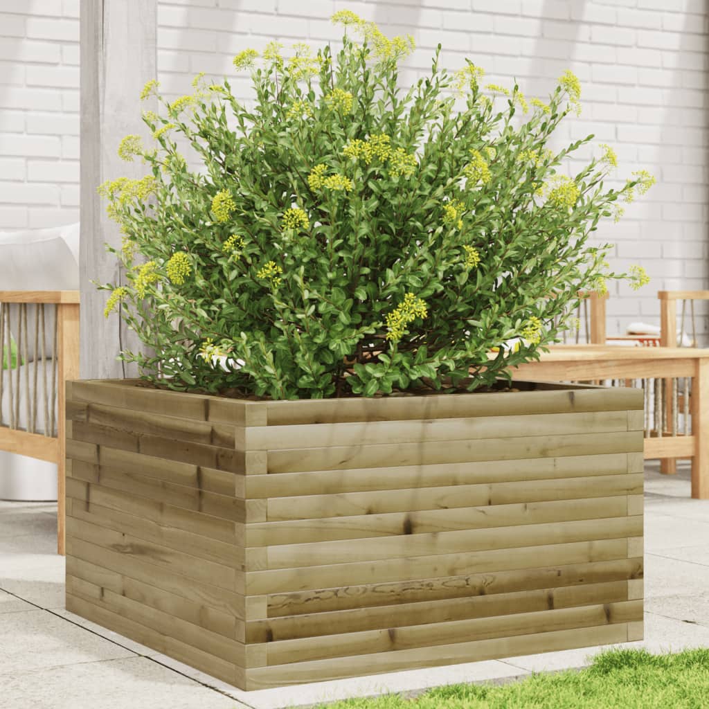 vidaXL Garden Planter 80x80x45.5 cm Impregnated Wood Pine