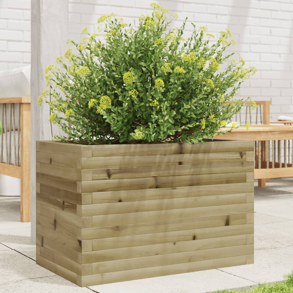 vidaXL Garden Planter 70x40x45.5 cm Impregnated Wood Pine