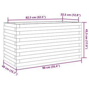 vidaXL Garden Planter 90x40x45.5 cm Solid Wood Pine