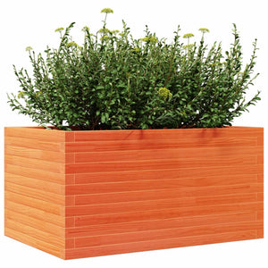 vidaXL Garden Planter Wax Brown 90x60x45.5 cm Solid Wood Pine