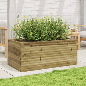 vidaXL Garden Planter 110x60x45.5 cm Impregnated Wood Pine