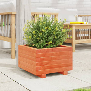 vidaXL Garden Planter Wax Brown 40x40x26.5 cm Solid Wood Pine