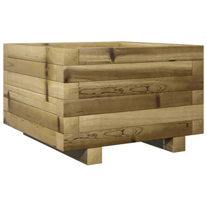 vidaXL Garden Planter 40x40x26.5 cm Impregnated Wood Pine