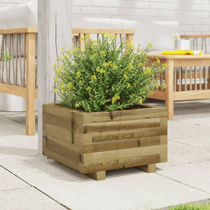 vidaXL Garden Planter 40x40x26.5 cm Impregnated Wood Pine