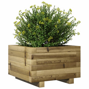 vidaXL Garden Planter 40x40x26.5 cm Impregnated Wood Pine