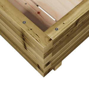 vidaXL Garden Planter 40x40x26.5 cm Impregnated Wood Pine