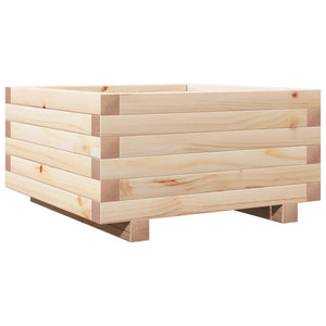 vidaXL Garden Planter 50x50x26.5 cm Solid Wood Pine