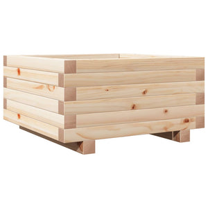 vidaXL Garden Planter 50x50x26.5 cm Solid Wood Pine