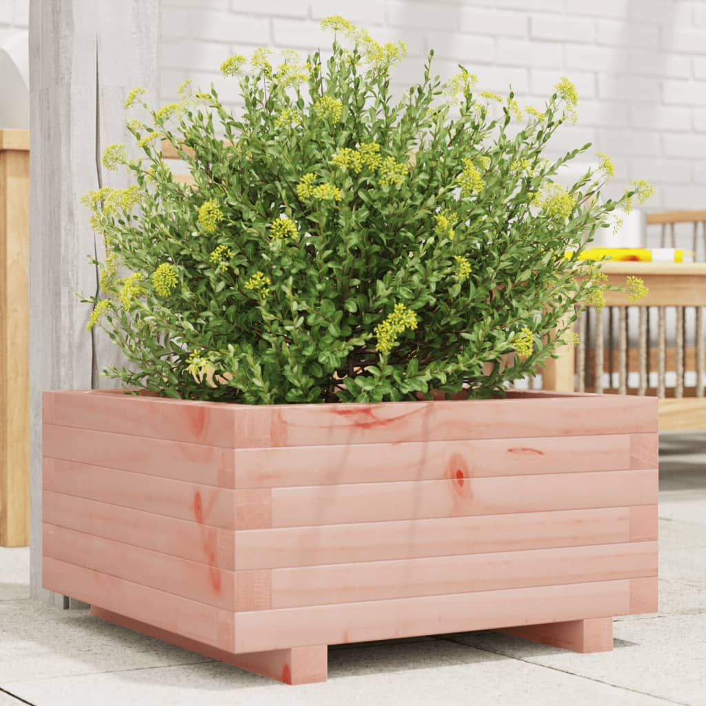 vidaXL Garden Planter 50x50x26.5 cm Solid Wood Douglas