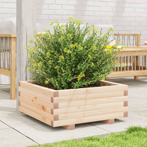 vidaXL Garden Planter 60x60x26.5 cm Solid Wood Pine