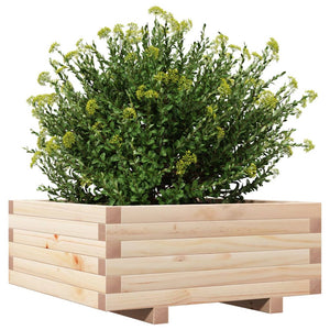 vidaXL Garden Planter 60x60x26.5 cm Solid Wood Pine