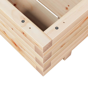 vidaXL Garden Planter 60x60x26.5 cm Solid Wood Pine