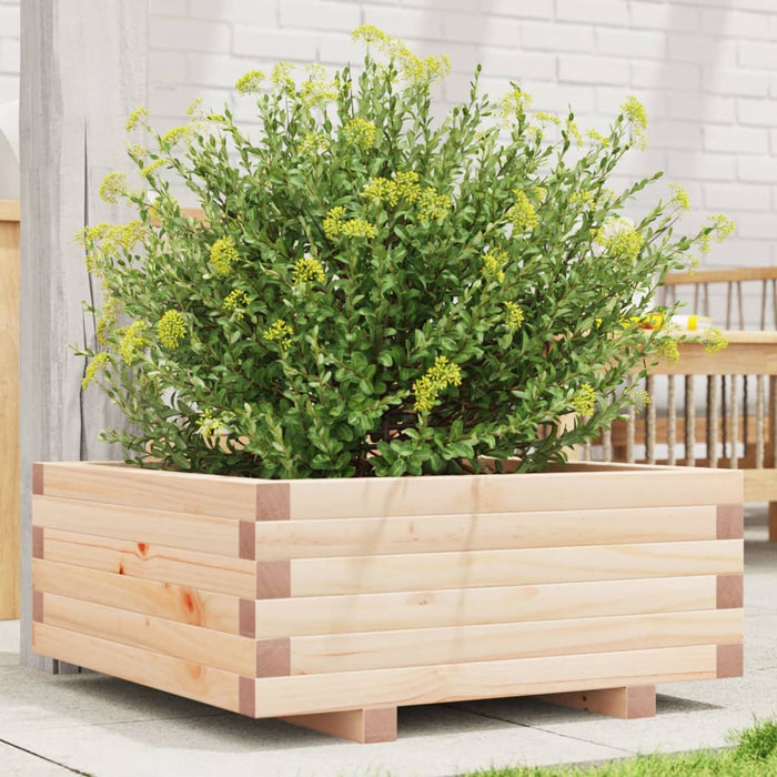 vidaXL Garden Planter 60x60x26.5 cm Solid Wood Pine