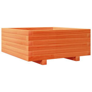 vidaXL Garden Planter Wax Brown 60x60x26.5 cm Solid Wood Pine