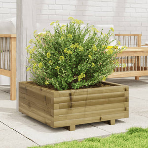 vidaXL Garden Planter 60x60x26.5 cm Impregnated Wood Pine