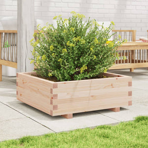 vidaXL Garden Planter 70x70x26.5 cm Solid Wood Pine