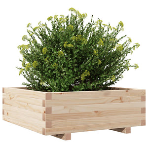 vidaXL Garden Planter 70x70x26.5 cm Solid Wood Pine