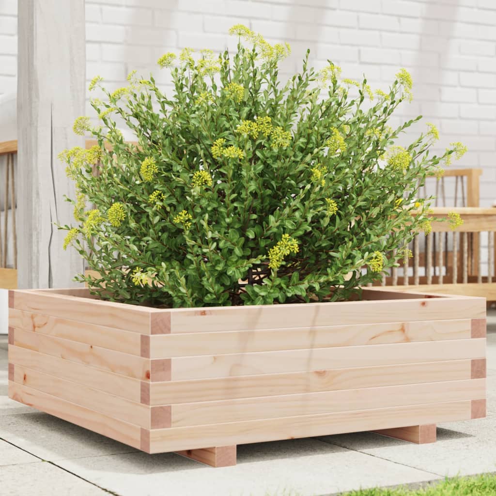 vidaXL Garden Planter 70x70x26.5 cm Solid Wood Pine