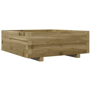 vidaXL Garden Planter 70x70x26.5 cm Impregnated Wood Pine