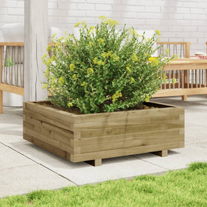 vidaXL Garden Planter 70x70x26.5 cm Impregnated Wood Pine