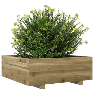 vidaXL Garden Planter 70x70x26.5 cm Impregnated Wood Pine