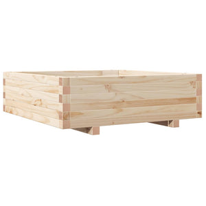 vidaXL Garden Planter 80x80x26.5 cm Solid Wood Pine