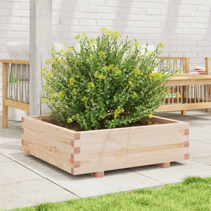 vidaXL Garden Planter 80x80x26.5 cm Solid Wood Pine