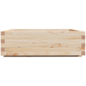 vidaXL Garden Planter 80x80x26.5 cm Solid Wood Pine