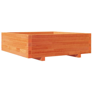 vidaXL Garden Planter Wax Brown 80x80x26.5 cm Solid Wood Pine